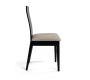 Lot de 2 chaises cuisine / salle &agrave; manger EVA ch&ecirc;ne malaisien  - coloris wenge