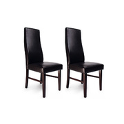 Lot de 2 chaises cuisine / salle &agrave; manger JAGODA - coloris wenge image pub1
