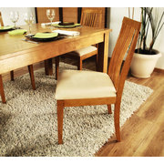 Lot de 2 chaises cuisine / salle &agrave; manger JILLI ch&ecirc;ne malaisien  Coloris ch&ecirc;ne Clair image pub1