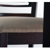 Lot de 2 chaises de bar Ellen en ch&ecirc;ne massif - coloris wenge image pub1