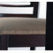 Lot de 2 chaises de bar Ellen en ch&ecirc;ne massif - coloris wenge