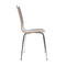 Lot de 2 chaises design cuisine bois chocolat  ELLA