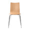 Lot de 2 chaises design cuisine bois coloris naturel ELLA