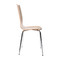 Lot de 2 chaises design cuisine bois coloris naturel ELLA