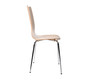 Lot de 2 chaises design cuisine bois coloris naturel ELLA