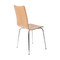 Lot de 2 chaises design cuisine bois coloris naturel ELLA