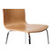 Lot de 2 chaises design cuisine bois coloris naturel ELLA
