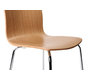 Lot de 2 chaises design cuisine bois coloris naturel ELLA