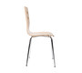 Lot de 2 chaises design cuisine bois coloris naturel TARA