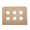 Lot de 2 chaises design cuisine bois coloris naturel TARA