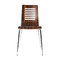 Lot de 2 chaises design cuisine chocolat et noir ZENIA