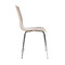 Lot de 2 chaises design cuisine chocolat et noir ZENIA