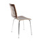Lot de 2 chaises design cuisine chocolat et noir ZENIA