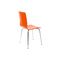 Lot de 2 chaises design cuisine oranges NELLY