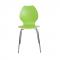 Lot de 2 chaises design cuisine vertes et blanches AVA
