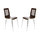 Lot de 2 chaises design cuisine weng&eacute; ZENIA