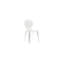 Lot de 2 chaises design empilables blanches NEW ABIGAIL