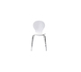 Lot de 2 chaises design empilables blanches NEW ABIGAIL