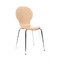 Lot de 2 chaises design empilables bois naturel NEW ABIGAIL