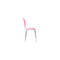 Lot de 2 chaises design empilables roses NEW ABIGAIL