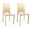 Lot de 2 chaises design Milano beige