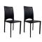 Lot de 2 chaises design Milano noires