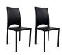 Lot de 2 chaises design Milano noires