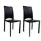 Lot de 2 chaises design Milano noires