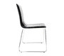 Lot de 2 chaises design noires et blanches JADA