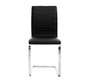 Lot de 2 chaises design noires et blanches SADIE