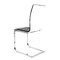 Lot de 2 chaises design noires et blanches SADIE