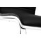 Lot de 2 chaises design noires et blanches SADIE
