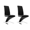 Lot de 2 chaises design noires NEW ANGIE