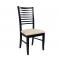 Lot de 2 chaises floria ch&ecirc;ne massif - coloris wenge