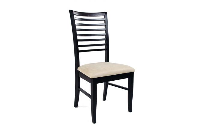 Lot de 2 chaises floria ch&ecirc;ne massif - coloris wenge