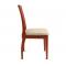 Lot de 2 chaises Junee ch&ecirc;ne massif - coloris ceriser