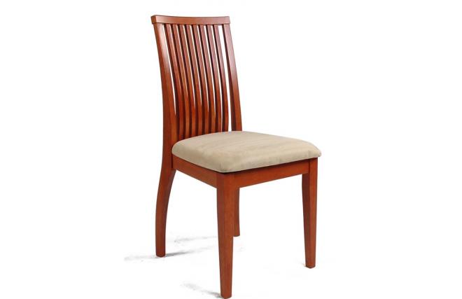 Lot de 2 chaises Junee ch&ecirc;ne massif - coloris ceriser