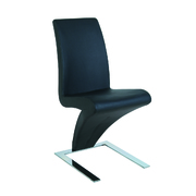 Lot de 2 chaises noires design ANGIE image pub1