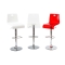 Lot de 2 tabourets blancs SATURNE carr&eacute; 