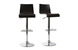 Lot de 2 Tabourets de bar / cuisine ajustables NEWSURF Noir image 2