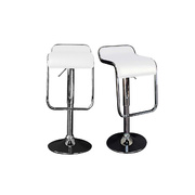 Lot de 2 tabourets de bar / cuisine ANDROMEDE - coloris blanc image pub1