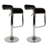 Lot de 2 tabourets de bar / cuisine ANDROMEDE - coloris chocolat image pub1