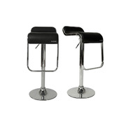 Lot de 2 tabourets de bar / cuisine ANDROMEDE - coloris noir image pub1