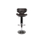 Lot de 2 tabourets de bar / cuisine BULLIT chocolat