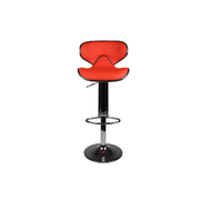 Lot de 2 tabourets de bar / cuisine BULLIT rouges image pub1