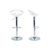 Lot de 2 tabourets de bar / cuisine COMET blanc image pub1