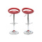 Lot de 2 tabourets de bar / cuisine COMET lie de vin image pub1