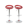 Lot de 2 tabourets de bar / cuisine COMET lie de vin image pub1