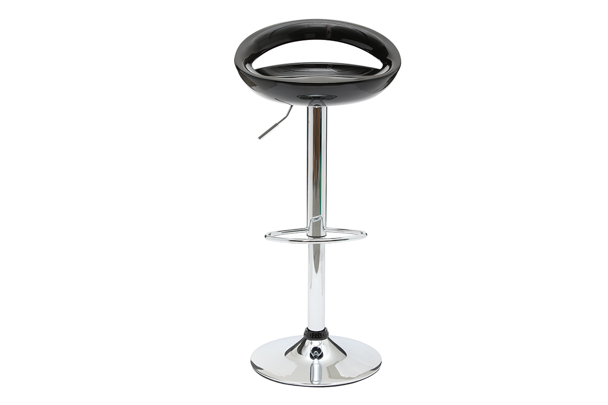 Lot de 2 tabourets de bar / cuisine COMET noir image 1