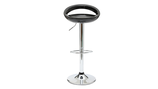 Lot de 2 tabourets de bar / cuisine COMET noir image 1